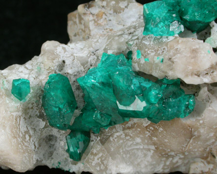 Dioptase from Altyn-Tyube, 66 km east of Karagandy, Karaganda Oblast', Kazakhstan (Type Locality for Dioptase)