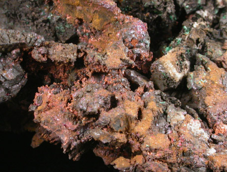 Copper with Malachite from Bisbee, Warren District, Cochise County, Arizona