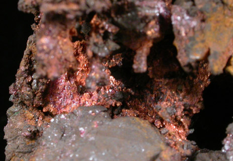 Copper with Malachite from Bisbee, Warren District, Cochise County, Arizona