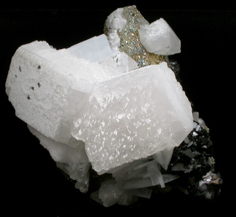 Calcite, Sphalerite, Galena, Pyrite, Anhydrite from Naica District, Saucillo, Chihuahua, Mexico