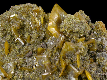 Wulfenite and Mimetite from Cerro Prieto (San Francisco Mine), Sonora, Mexico