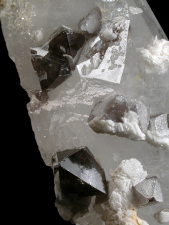 Scheelite on Quartz from Tae Wha Mine, Chungju, Chungchongpukdo, South Korea