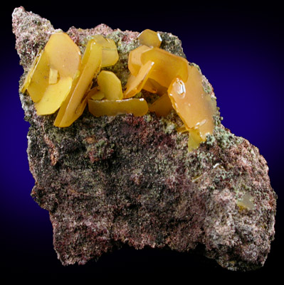 Wulfenite from Defiance Mine, Courtland-Gleeson District, Cochise County, Arizona