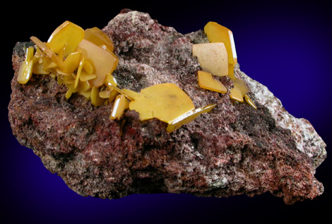 Wulfenite from Defiance Mine, Courtland-Gleeson District, Cochise County, Arizona