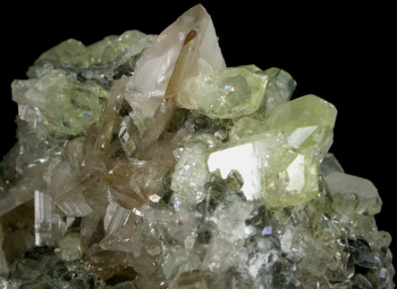 Anglesite, Cerussite, Galena from Touissit Mine, 21 km SSE of Oujda, Jerada Province, Oriental, Morocco