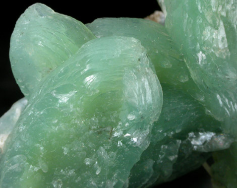 Stilbite-Ca (green) from Sakur, Maharashtra, India