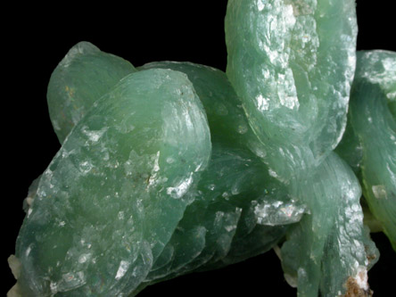 Stilbite-Ca (green) from Sakur, Maharashtra, India