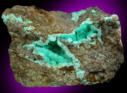 Ajoite from New Cornelia Mine, Ajo, Pima County, Arizona (Type Locality for Ajoite)