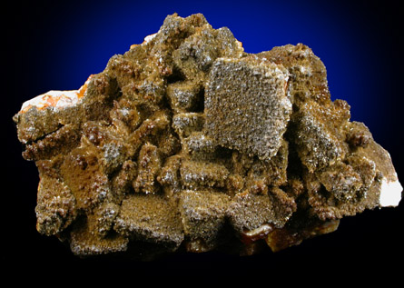 Wulfenite with Vanadinite var. Endlichite overgrowth from Sierra de Los Lamentos, Chihuahua, Mexico