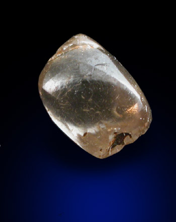Diamond (0.66 carat brown dodecahedral crystal) from Northern Cape Province, South Africa