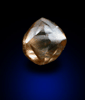 Diamond (0.71 carat brown octahedral crystal) from Northern Cape Province, South Africa