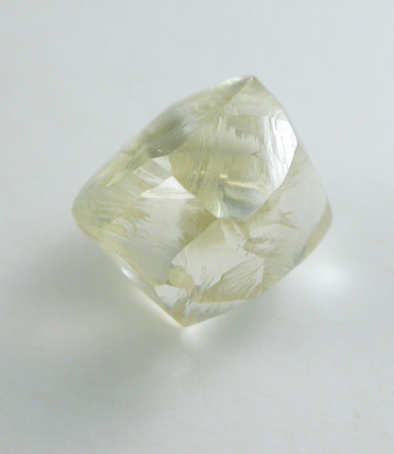 Diamond (0.86 carat yellow dodecahedral crystal) from Orapa Mine, south of the Makgadikgadi Pans, Botswana