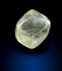 Diamond (1.17 carat yellow tetrahexahedral crystal) from Oranjemund District, southern coastal Namib Desert, Namibia