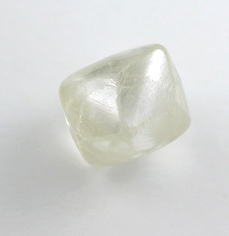 Diamond (1.17 carat yellow tetrahexahedral crystal) from Oranjemund District, southern coastal Namib Desert, Namibia