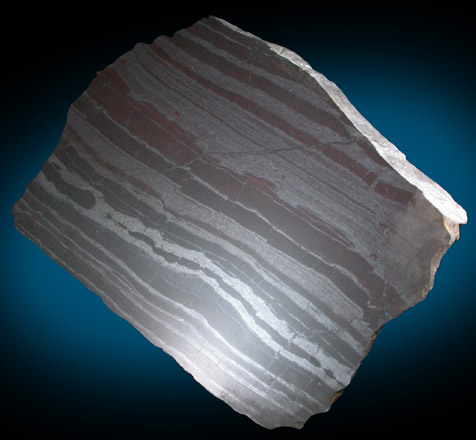Magnetite with siliceous banding (Taconite formation) from Mesabi Range, Minnesota