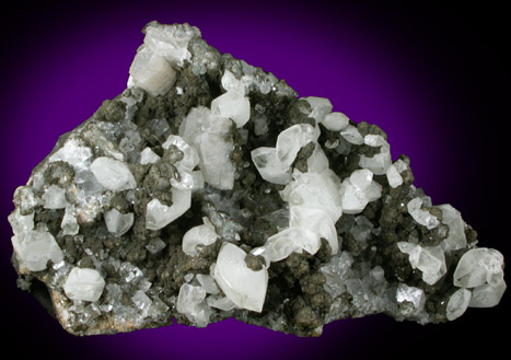 Datolite, Heulandite, Calcite, Stilpnomelane from Prospect Park Quarry, Prospect Park, Passaic County, New Jersey