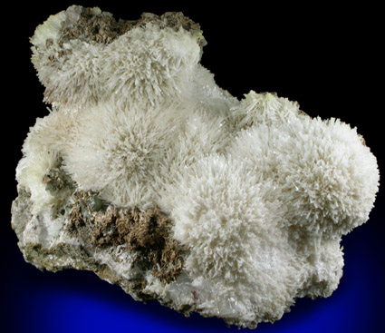 Natrolite, Prehnite and weathered babingtonite from Upper New Street Quarry, Paterson, Passaic County, New Jersey
