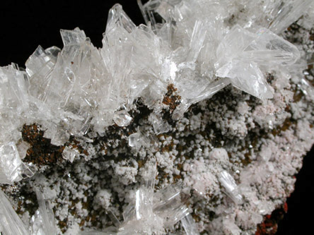 Hemimorphite with Calcite from Santa Eulalia District, Aquiles Serdn, Chihuahua, Mexico