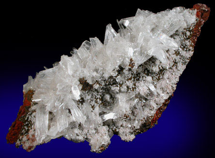 Hemimorphite with Calcite from Santa Eulalia District, Aquiles Serdn, Chihuahua, Mexico