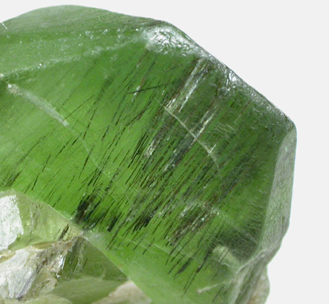 Forsterite var. Peridot with Ludwigite inclusions from Suppat, Naran-Kagan Valley, Kohistan District, Khyber Pakhtunkhwa (North-West Frontier Province), Pakistan