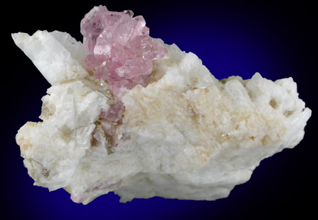 Quartz var. Rose Quartz Crystals from Rose Quartz Locality, Plumbago Mountain, Oxford County, Maine