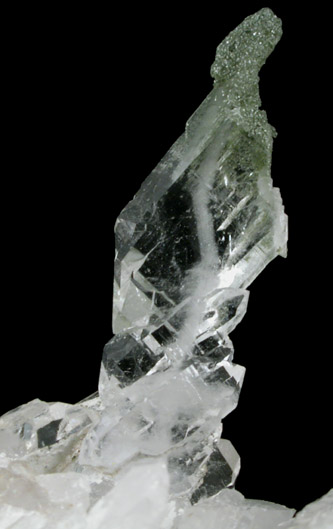 Quartz var. Faden-habit from Intschitobel, Kanton Uri, Switzerland