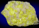 Sulfur on Aragonite from Sicily, Italy