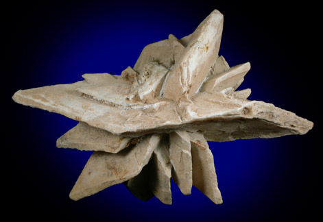 Calcite pseudomorphs after Glauberite from Camp Verde, Yavapai County, Arizona
