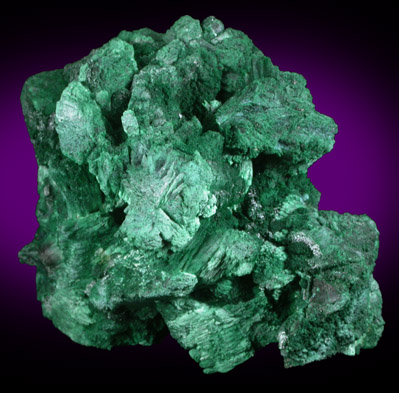 Malachite pseudomorphs after Azurite from Emke Mine, Windhoek District, Namibia