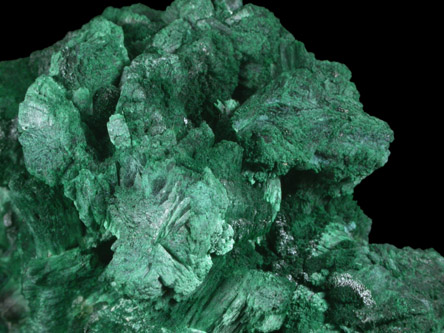 Malachite pseudomorphs after Azurite from Emke Mine, Windhoek District, Namibia