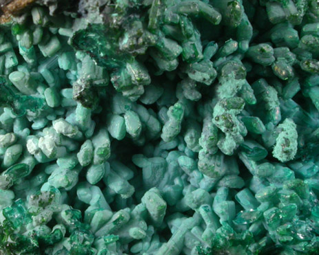 Chrysocolla pseudomorphs after Hemimorphite from 79 Mine, Banner District, near Hayden, Gila County, Arizona