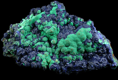 Azurite and Malachite from Bisbee, Warren District, Cochise County, Arizona