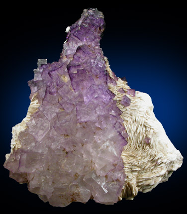 Fluorite on Barite from Caldwell Stone Quarry, Danville, Boyle County, Kentucky