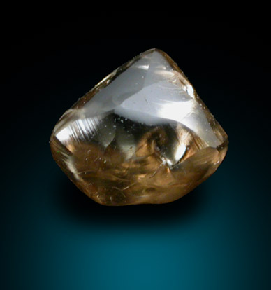 Diamond (0.62 carat gray-brown complex crystal) from Northern Cape Province, South Africa