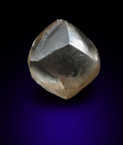 Diamond (0.96 carat gray-brown dodecahedral crystal) from Baken Mine, Northern Cape Province, South Africa