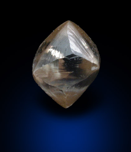 Diamond (0.90 carat gray-brown octahedral crystal) from Baken Mine, Northern Cape Province, South Africa