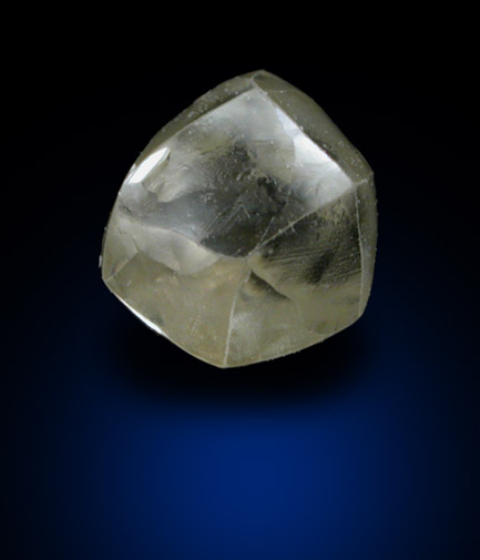 Diamond (0.90 carat gray dodecahedral crystal) from Baken Mine, Northern Cape Province, South Africa