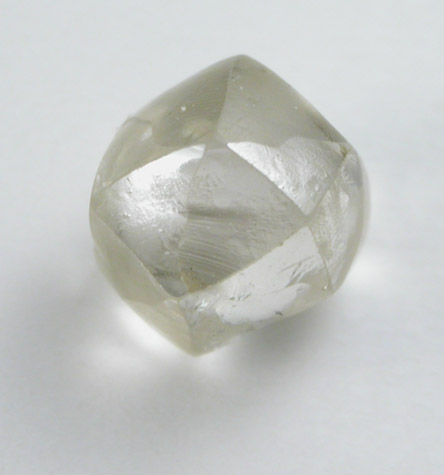 Diamond (0.90 carat gray dodecahedral crystal) from Baken Mine, Northern Cape Province, South Africa