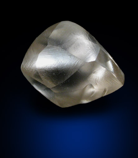 Diamond (0.91 carat pinkish-gray dodecahedral crystal) from Baken Mine, Northern Cape Province, South Africa
