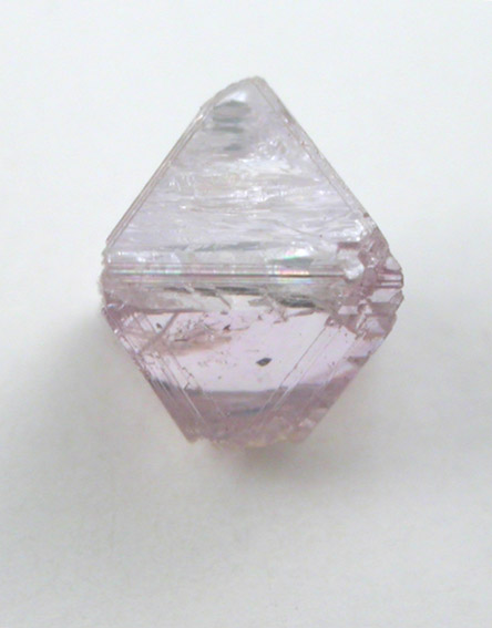 Diamond (0.57 carat purple-pink octahedral crystal) from Argyle Mine, Kimberley, Western Australia, Australia