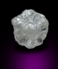 Diamond (1.16 carat colorless cubic crystal) from Magna Egoli Mine, Zimmi property along the Sewa River, Sierra Leone