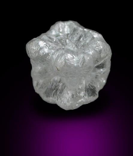 Diamond (1.16 carat colorless cubic crystal) from Magna Egoli Mine, Zimmi property along the Sewa River, Sierra Leone