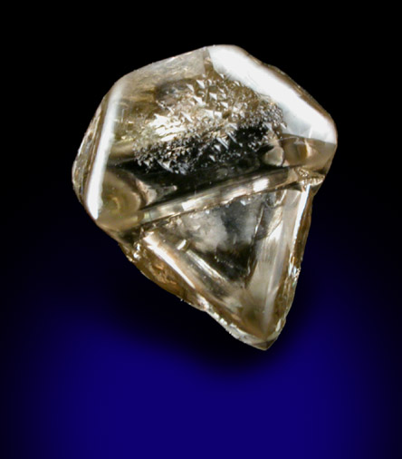 Diamond (1.80 carat brown intergrown macle and octahedral crystals) from Argyle Mine, Kimberley, Western Australia, Australia