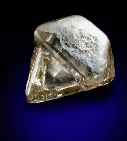 Diamond (1.80 carat brown intergrown macle and octahedral crystals) from Argyle Mine, Kimberley, Western Australia, Australia