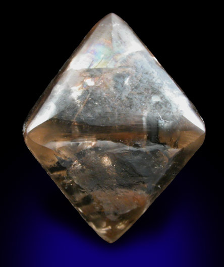 Diamond (12.19 carat brown octahedral crystal) from Argyle Mine, Kimberley, Western Australia, Australia