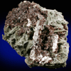 Elpidite, Rhodochrosite, Albite from Poudrette Quarry, Mont Saint-Hilaire, Québec, Canada