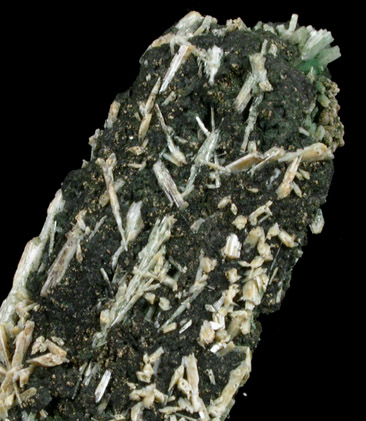 Elpidite pseudomorphs after Serandite from De-Mix Quarry, Mont Saint-Hilaire, Qubec, Canada