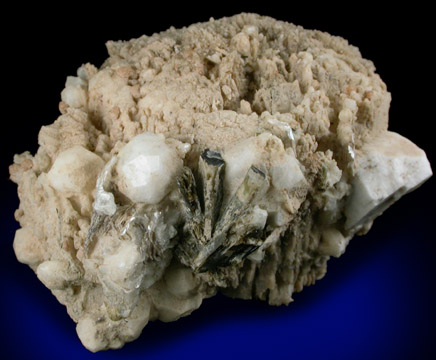 Analcime pseudomorph after Cancrinite with Aegirine, Polylithionite, Analcime from De-Mix Quarry, Mont Saint-Hilaire, Qubec, Canada