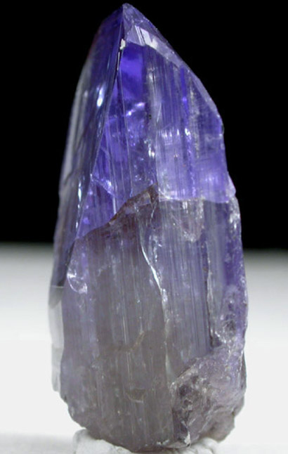 Zoisite, var. Tanzanite Crystal from Merelani Hills, western slope of Lelatama Mountains, Arusha Region, Tanzania (Type Locality for Tanzanite)