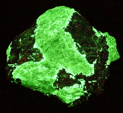 Willemite in Tephroite from Franklin Mining District, Sussex County, New Jersey (Type Locality for Tephroite)